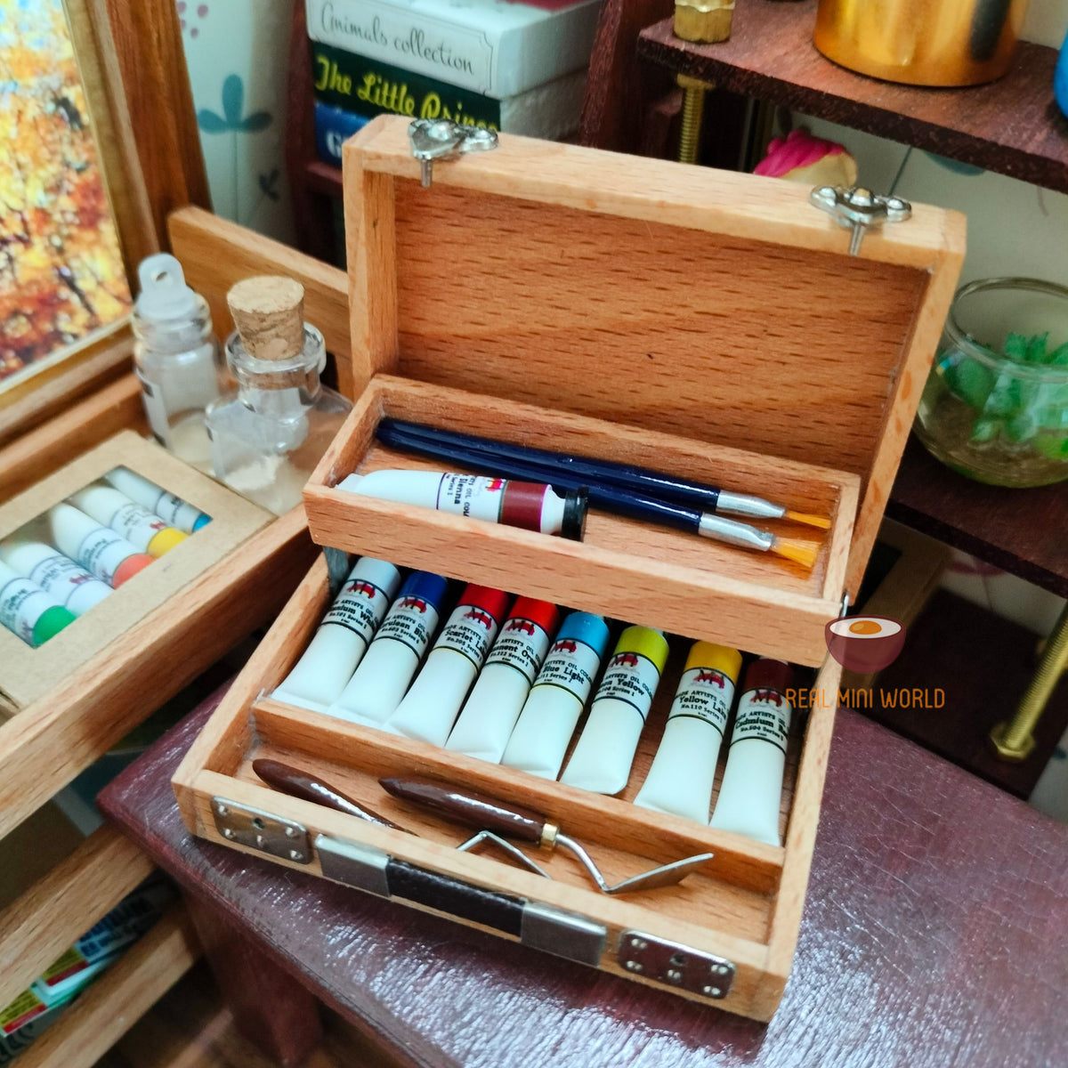 Deluxe Wooden Art Box with Palette | Himalaya Fine Art Supplies