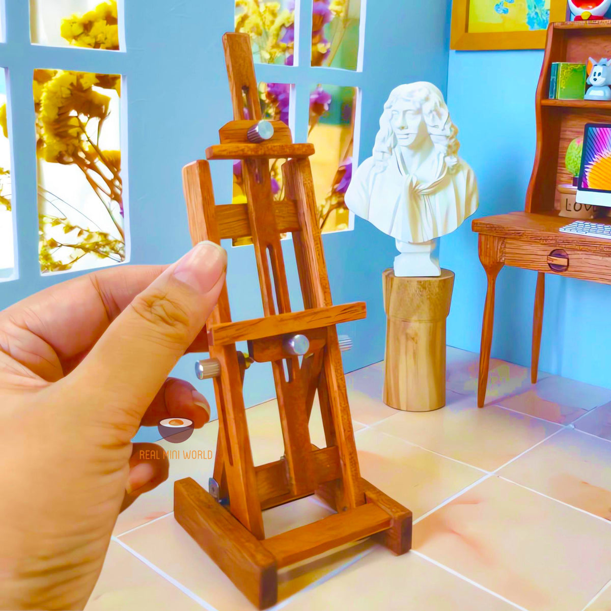 Miniature REAL Drawing Easel Mini Real Working Shop Real Mini World miniature-real-drawing-easel-mini-real-working-shop-real-mini-world