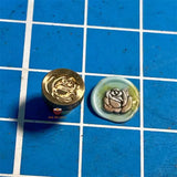 New! Miniature REAL Wax Seal stamp metal head | Tiny Journaling and Craft Shop