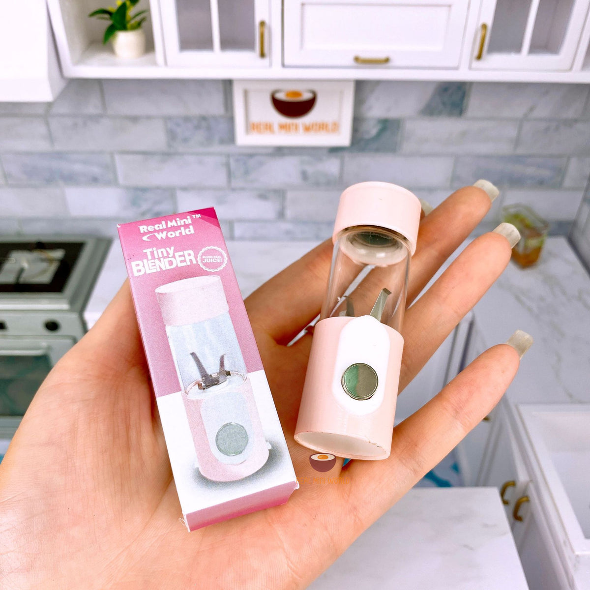 Miniature REAL Jug Blender in Pastel Pink