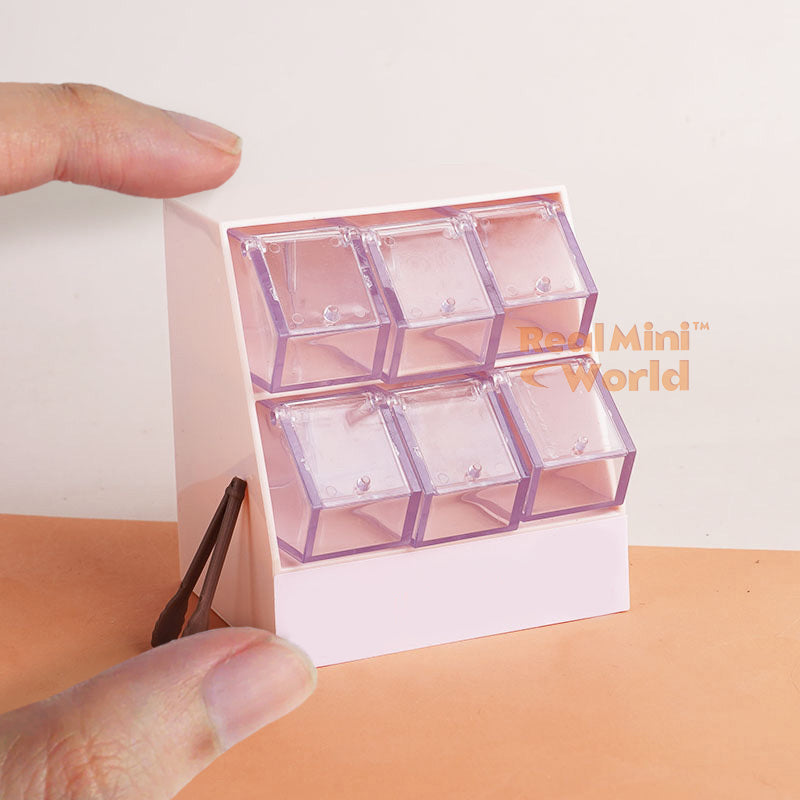 ミニチュアお菓子ディスプレイ棚セット | ミニフードクッキング