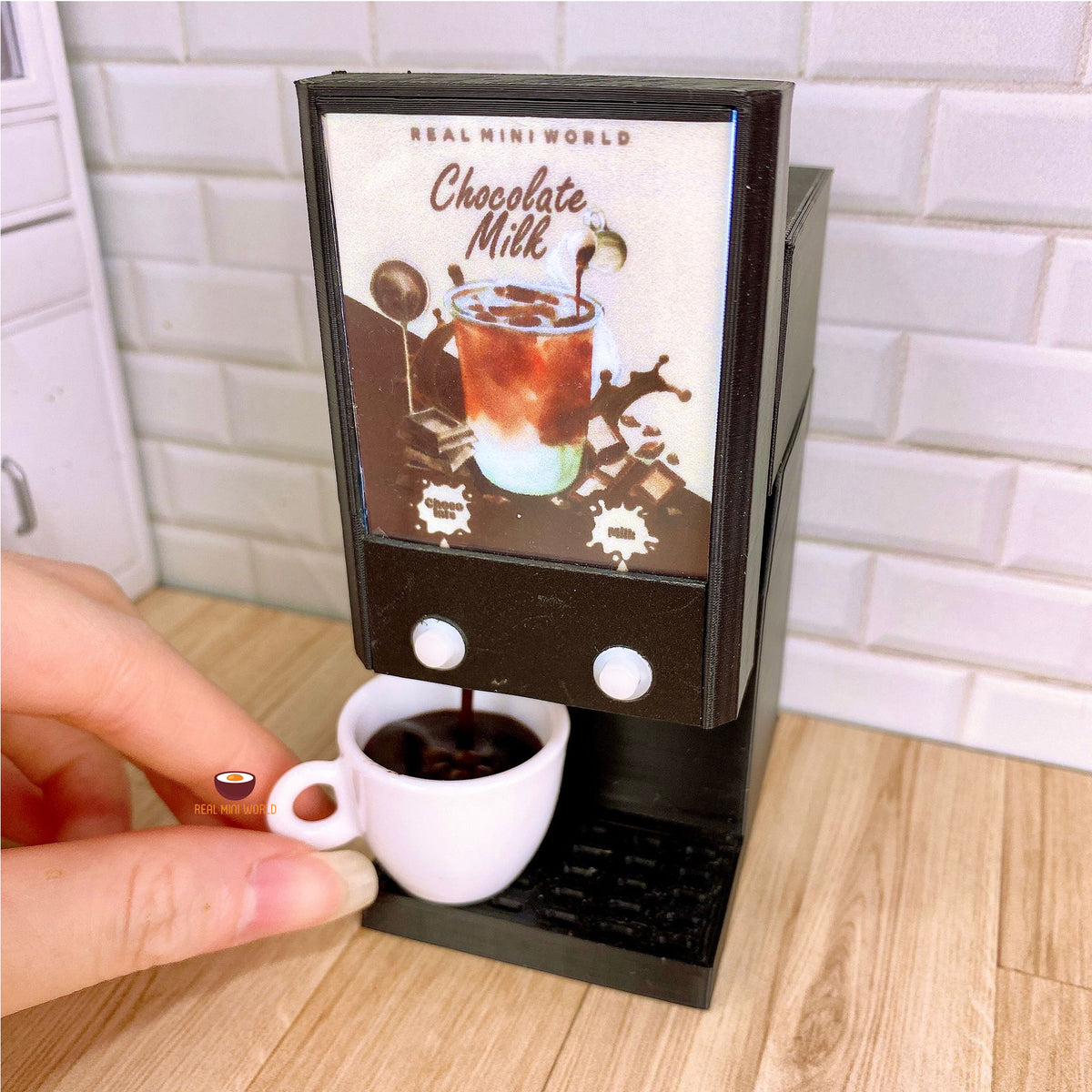 Miniature Real Working Matcha Latte Dispenser