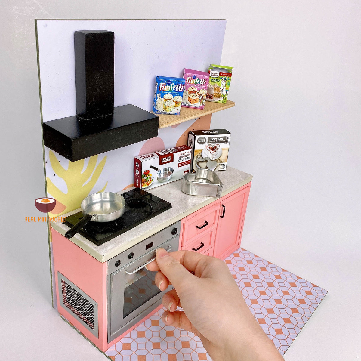 Mini 2in1 REAL Baking & Cooking Kitchen Set | Miniature Cooking Shop ...