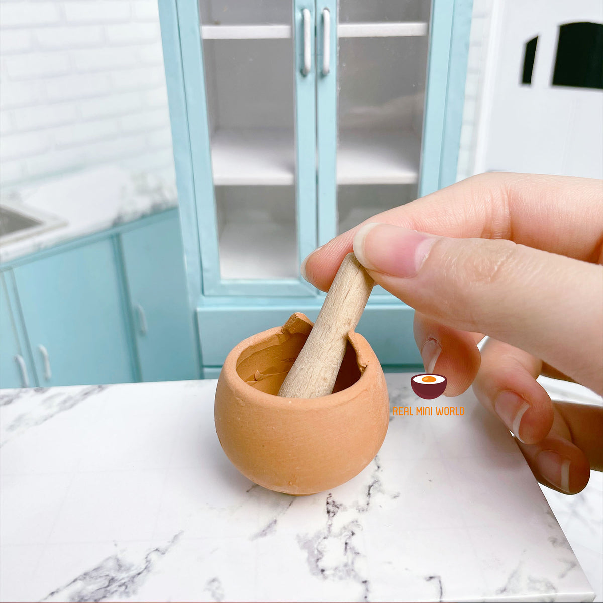 Wooden Mortar and Pestle Set