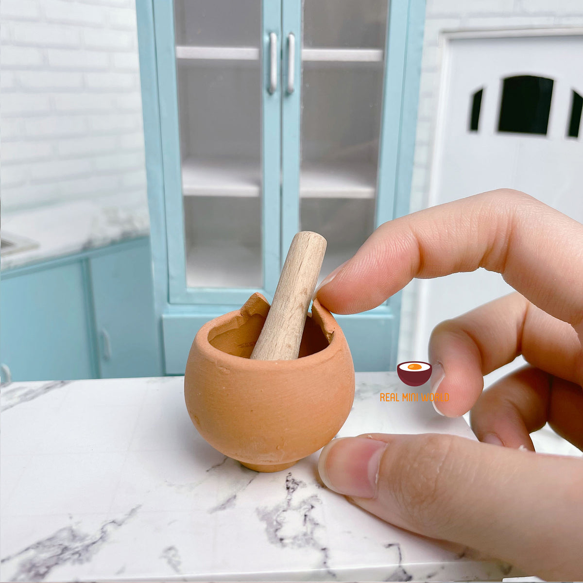 Real Miniature Mortar And Pestle One Set For Cook Real Tiny Food And D –  realtinyworld