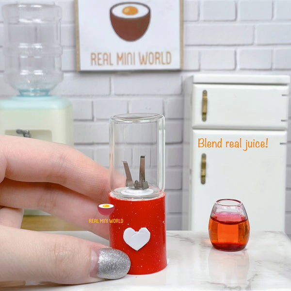 Miniature Real Working Blender Valentine Red Special Edition mini cooking food