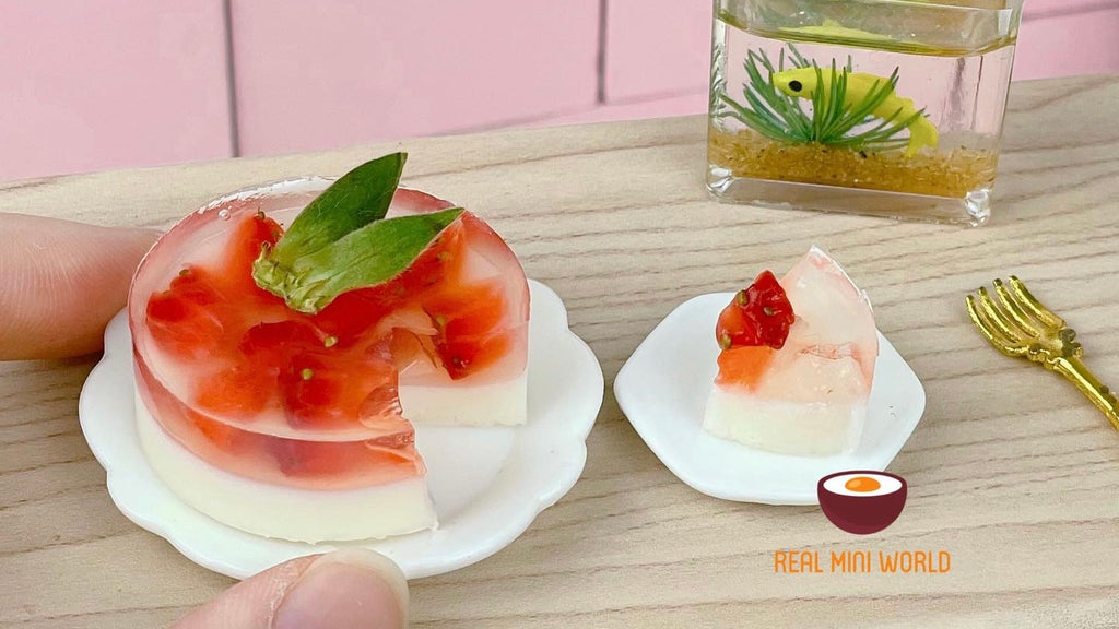 Tiny Dessert: 😳 Strawberry jelly cake 🍓🍰|Miniature Cooking