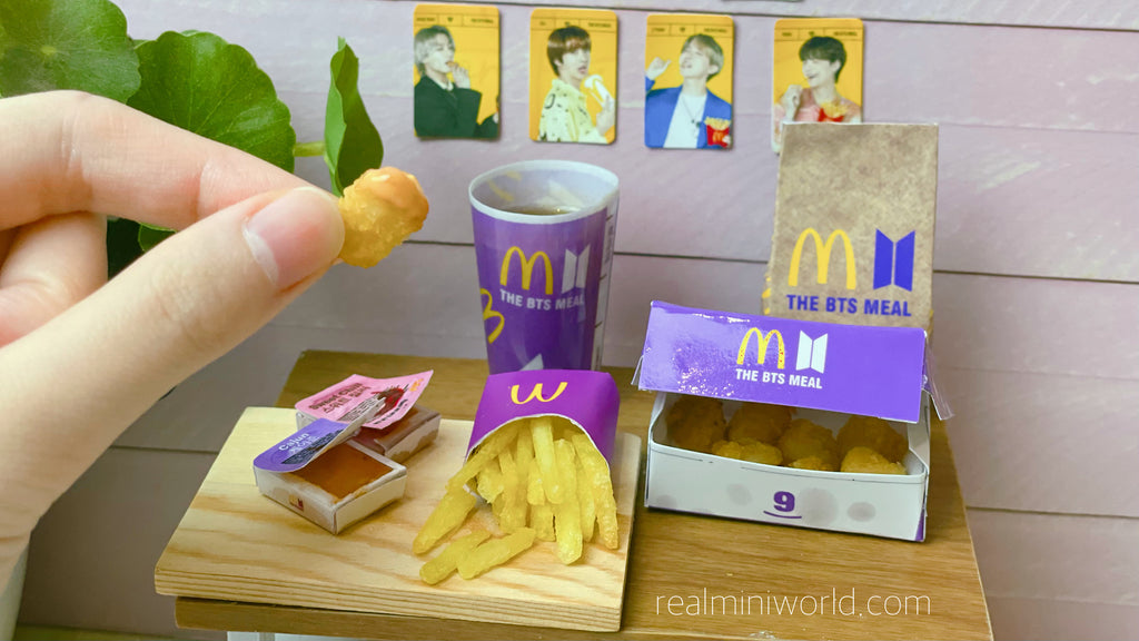 小さな食べ物のレシピ: BTS マクドナルドの食事 |ミニキッチンでミニクッキング