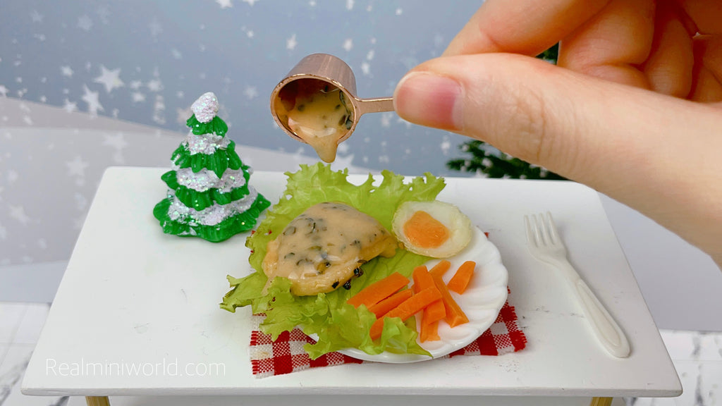 Tiny Food Recipe: Tiny Chicken Steak | Miniature cooking at the mini kitchen