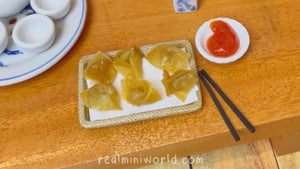 小さな食べ物のレシピ: 小さな揚げ餃子 |ミニキッチンでミニチュア調理