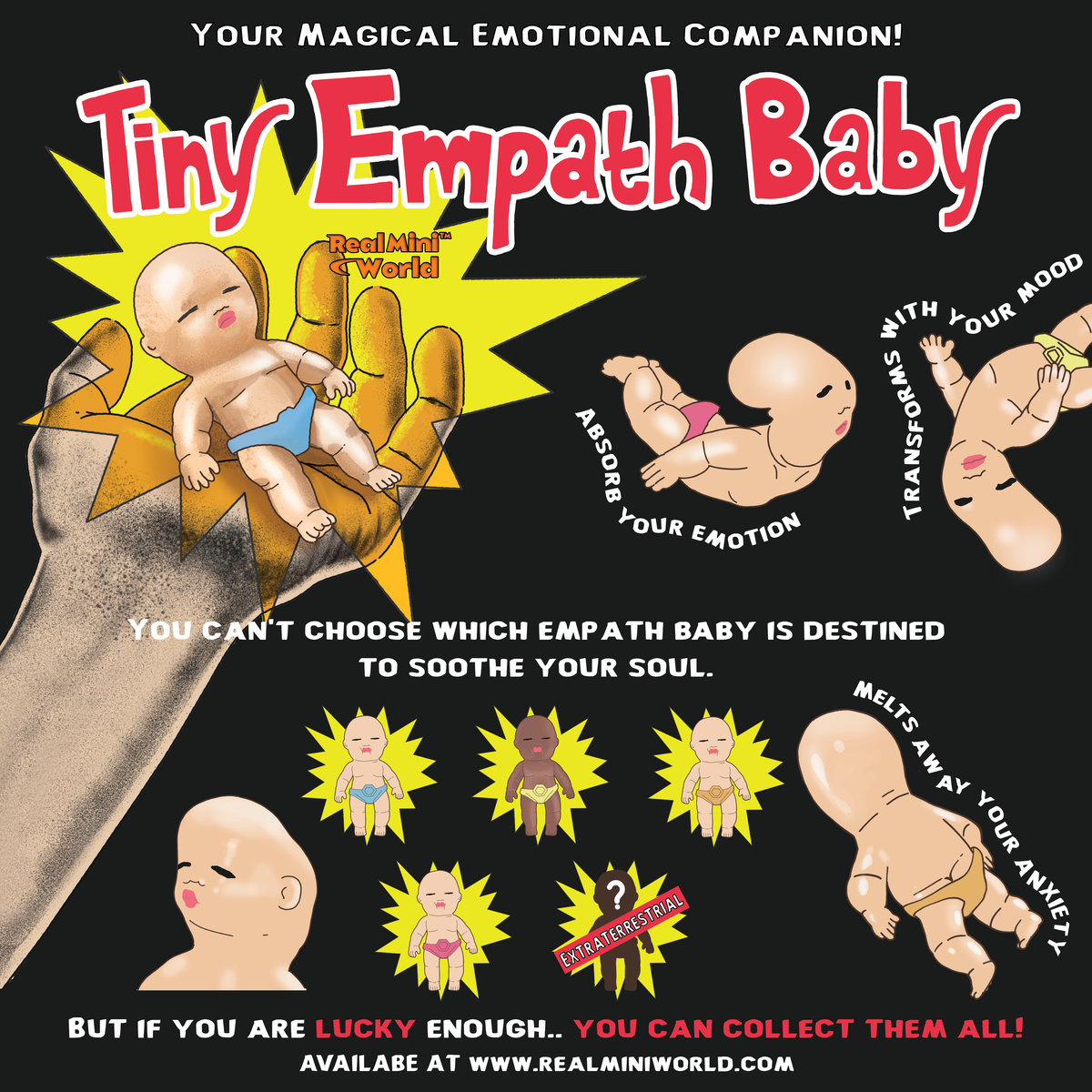 Tiny Empath Baby Miniature Weird Silicone Baby Doll Real Mini World Tiny empath baby miniature weird silicone baby doll real mini world