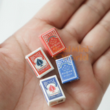 Real Miniature Playing Cards (4-Packs) | Dollhouse Miniature Shop