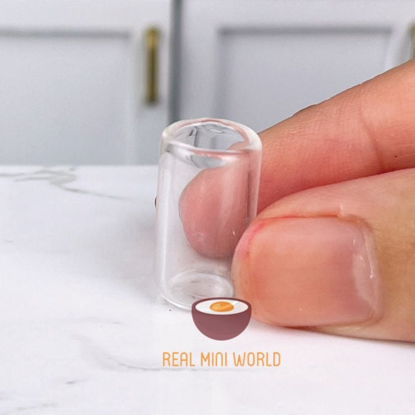 Miniature 1:12 Scale Milk Glass | Mini Cooking Shop