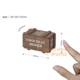 Miniature Handmade Wooden Crate | Handmade Dollhouse Artisan Miniature Shop