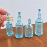 Miniature Wine Bottle Set scale 1:12 and 1:6| Miniature Kitchen Shop