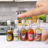 Mini Real Kitchen Cooking Sauce Bottle set: cook tiny edible food | Mini Cooking Shop