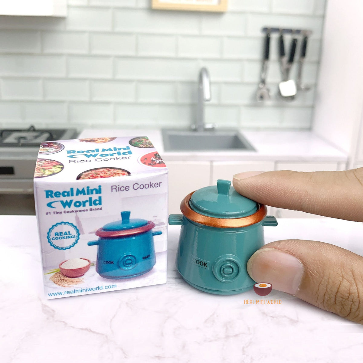 Miniature Real Working Rice Cooker in Tosca | Tiny Cooking Shop – Real ...