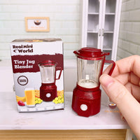 Miniature REAL Jug Blender in Scarlet Red | Mini Food Cooking Store