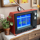 Miniature REAL Functioning TV Scale 1:12 in red | Real Mini World