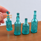Miniature Wine Bottle Set scale 1:6 and 1:12| Miniature Kitchen Shop