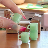 Miniature Collector Mug Set in Milky green | Miniature Cooking Shop