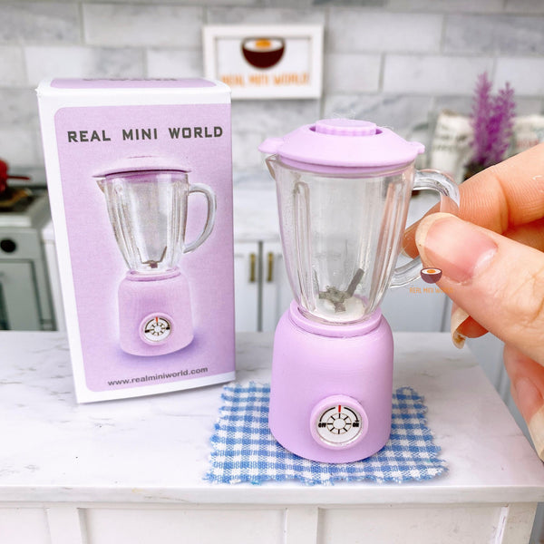 Miniature REAL Blender Retro Series in Pastel Purple | Mini Cooking Shop