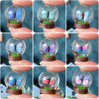 Miniature Butterfly Glass Globe (RANDOM COLOR) | Miniature Shop