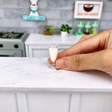 Miniature Flute Wine Glass 1:12 Scale | Mini Cooking Shop