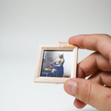 Quadro in miniatura personalizzato con cornice in legno, da appoggio.