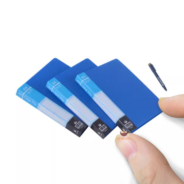Miniature 1:6 Scale REAL Pocket File Folder | Dollhouse Miniature Shop ...