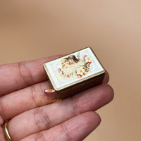 Miniature Vintage Angel REAL Box | Dollhouse Miniature Art Shop