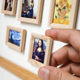 Quadro in miniatura personalizzato con cornice in legno, da appoggio.