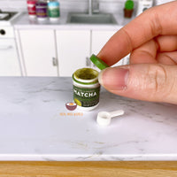 Miniature Matcha Powder Container + Scoop (powder not included)
