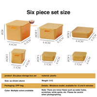 Miniature REAL Storage Box Set | Miniature Dollhouse Shopv