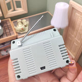 Miniature REAL Functioning TV Scale 1:12 in white | Real Mini World