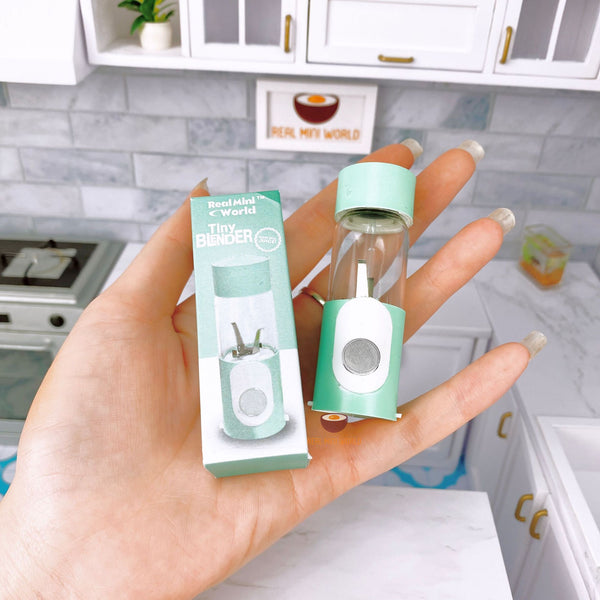 Miniature REAL Working Blender Pastel Green : Miniature real cooking at  tiny kitchen