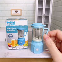 Miniature REAL Jug Blender in Pastel Blue | Tiny Food Cooking Store