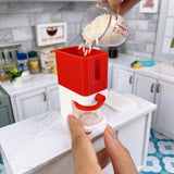 Miniature REAL Rice & Grains Dispenser in Red | Tiny Food Cooking Kitchen Shop