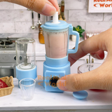 Miniature 2in1 REAL Blender Set (Pastel Blue) | Tiny Food Mini Cooking Shop