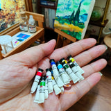 Set of 12 Pcs Miniature REAL Oil Paint | Miniature Painting Shop