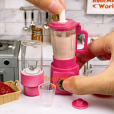 Miniature REAL Blender Set (Barbie Pink) | Mini REAL Cooking Shop