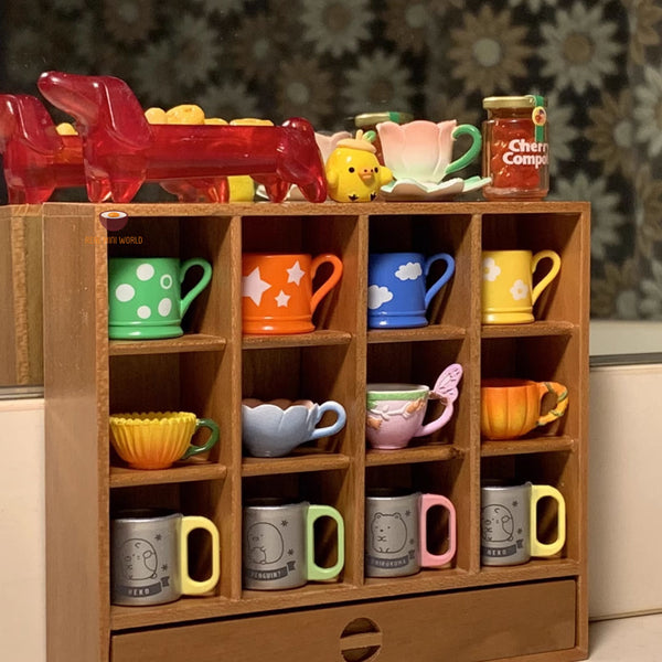 Miniature Collection Rack Miniature Solid Wood Collector Cup Holder Rack | Mini Cooking Shop ...