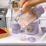 Miniature REAL Blender 2in1 Set (Pastel Purple) |Mini Food Cooking Set