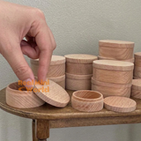 Miniature Wooden Storage Box with Lid | Dollhouse Miniature Shop