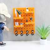 Miniature Orange Pegboard Set 1:12 Scale | Dollhouse Miniature Shop