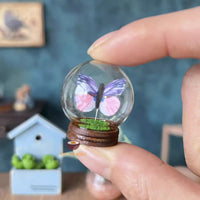 Miniature Butterfly Glass Globe (RANDOM COLOR) | Miniature Shop