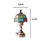 Miniature REAL Colored Painted Resin Lamp