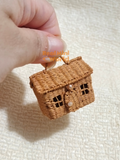 Miniature Artisan Handwoven Brown House Bag | Jaw Dropping Miniature
