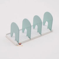 Miniature Nordic Green Style Alloy Bookends 1:6 Scale | Dollhouse Shop