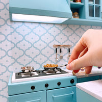 CUSTOM Mini Cooking REAL Kitchen Set (include real stove, sink, cabinet ...